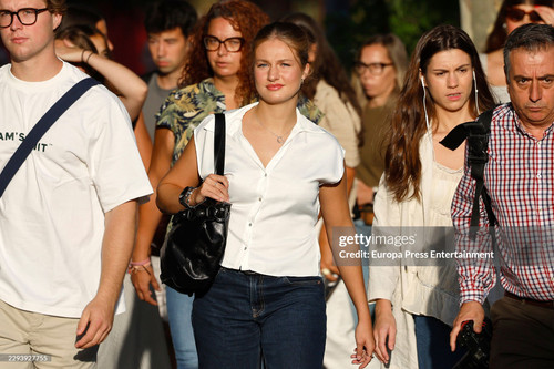 MADRID, SPAIN - SEPTEMBER 07: Princess Leonor begins her studies at Carlos III University of Madrid .jpg