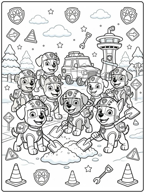 paw patrol ausmalbilder winterdorf rettung mit welpen.jpg
