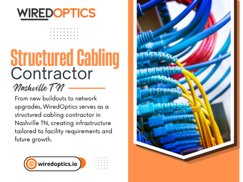 A Structured cabling contractor nashville tn can review the building layout, equipment locations, network room, cable pathways, current requirements, and expected growth before the installation scope is finalized.

Click here for more information: https://wiredoptics.io/fiber-optic-services/

WiredOptics

Address: 1801 West End Ave #1057, Nashville, TN 37203
Phone: +1(615) 246-6616
Find Us on Google Map: https://maps.app.goo.gl/NAxtwVznMcWLC4bs5

Read Our Blogs:
https://67482ae359db3.site123.me
https://wiredopticsio.wixsite.com/wiredoptics
https://wiredoptics.yooco.org

More Links:
https://allmyfaves.com/wiredoptics
https://gravatar.com/wiredopticsio
https://www.magcloud.com/user/wiredoptics