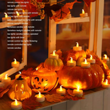 Flameless Candles 12 Pack Remote Timer LED Tea Light Candles with 400+ Hours Of Flickering Flameless.png
