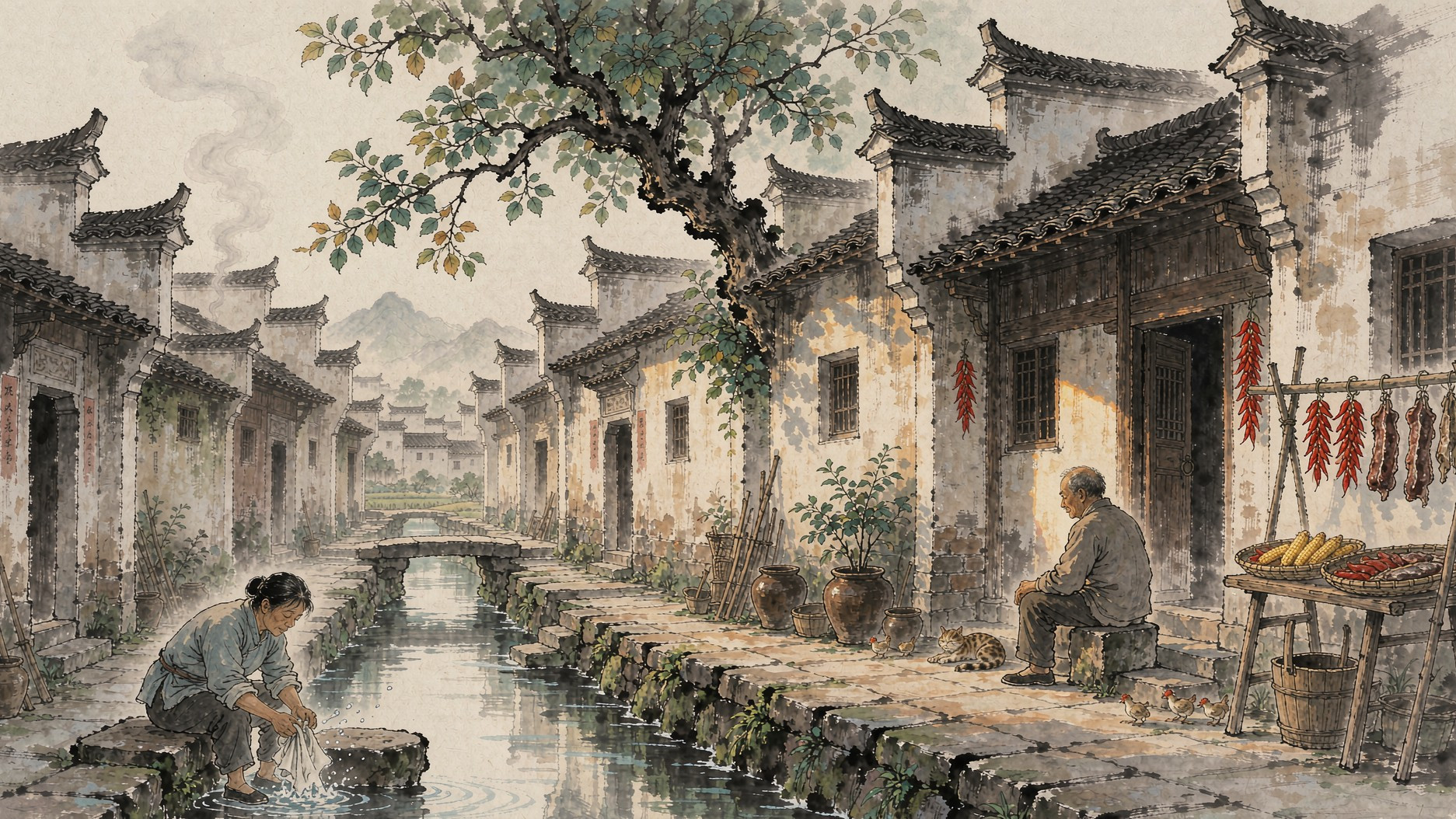 棠樾古村风貌