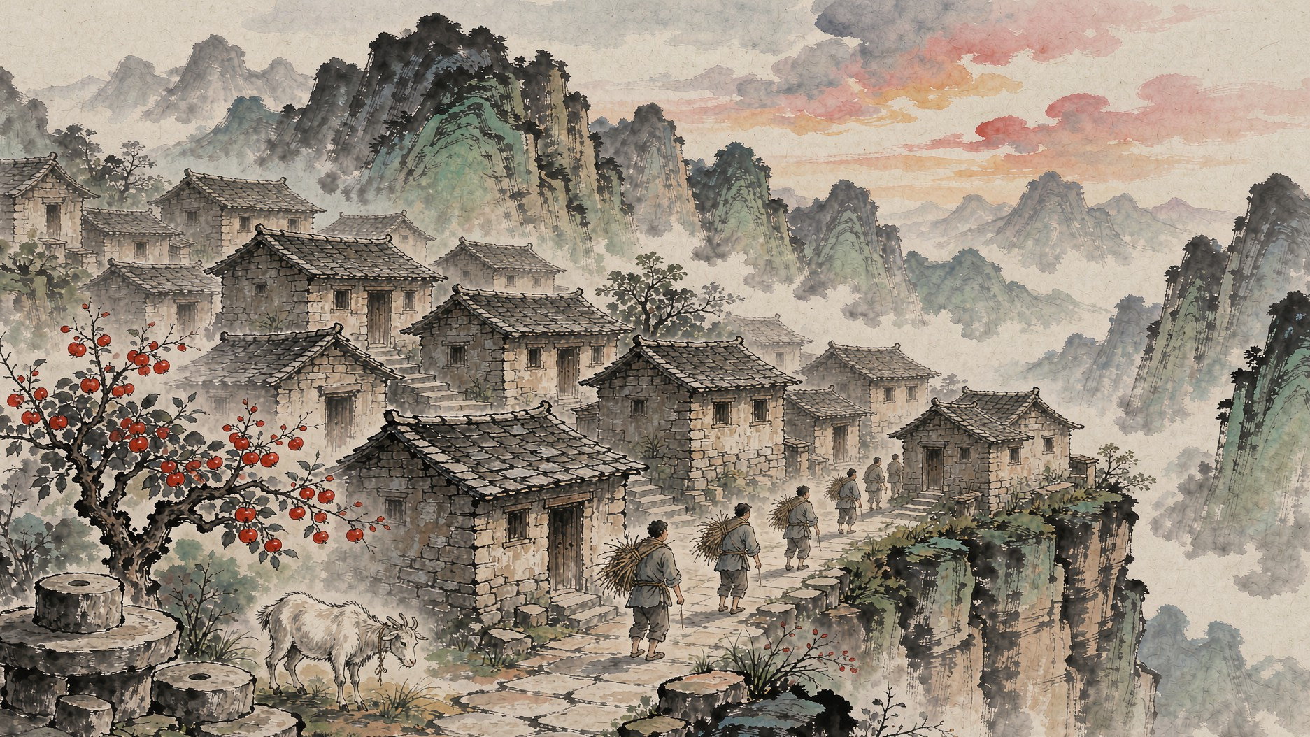 郭亮村石屋村落