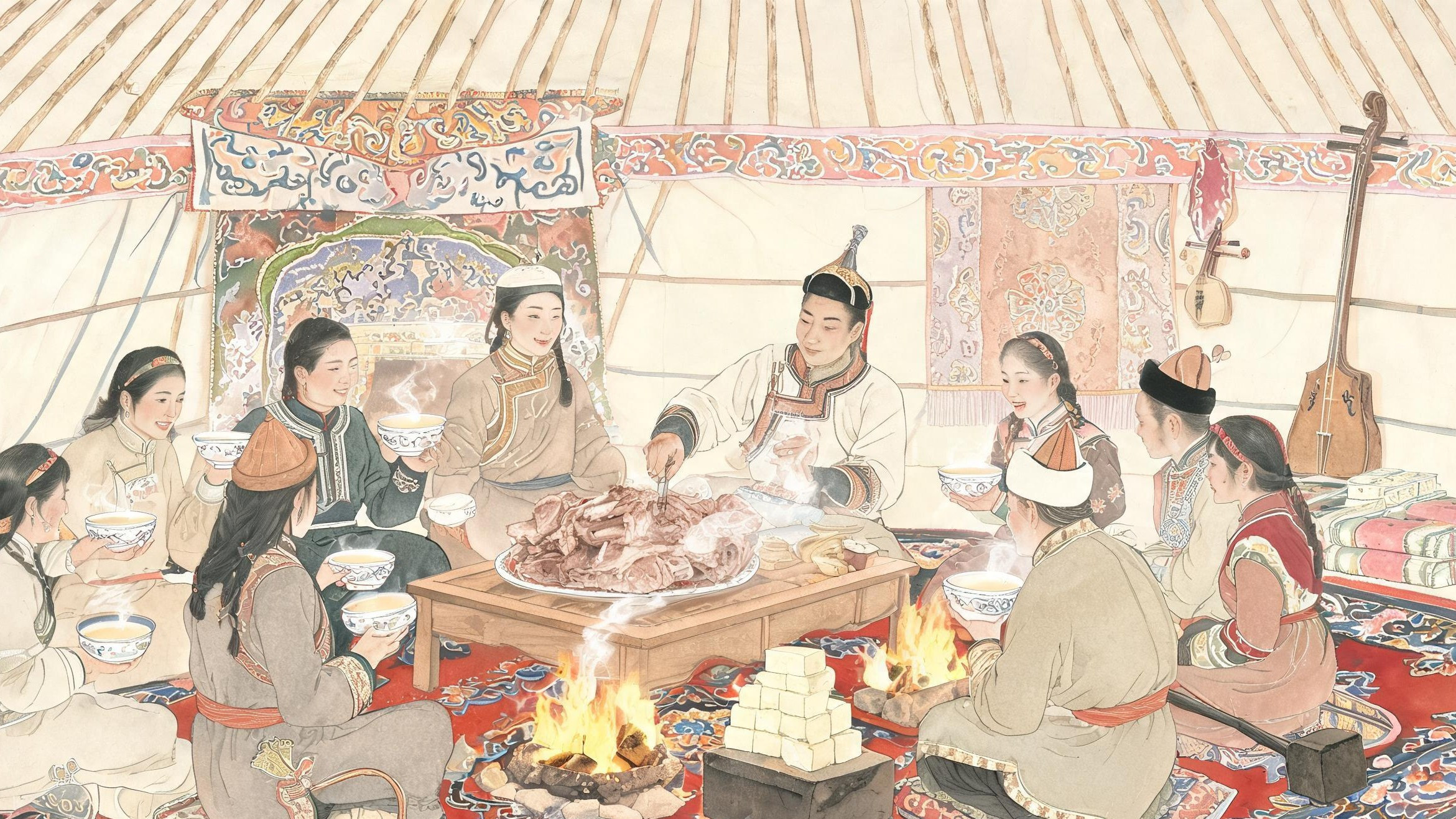 手把肉·蒙古包宴席食俗