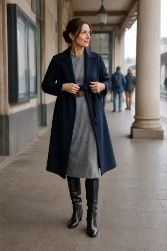 sweater fall winter outfits 5 heather gray sweater dress with tall boots 5 1790053819.webp