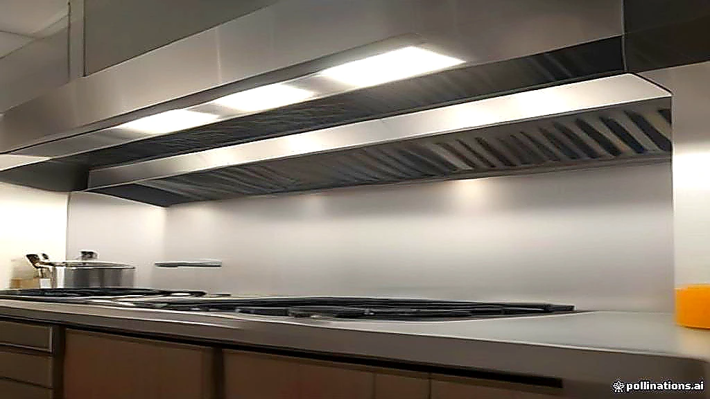Bright colorful hero photo of a modern commercial kitchen with stainless equipment