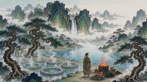 浙江龙泉剑池湖