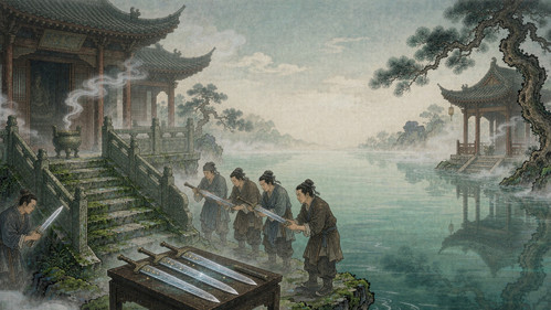 浙江龙泉剑池湖·意象