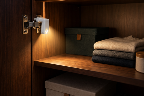 Smart Hinge Lights for Wardrobes Door Activated Guide.png