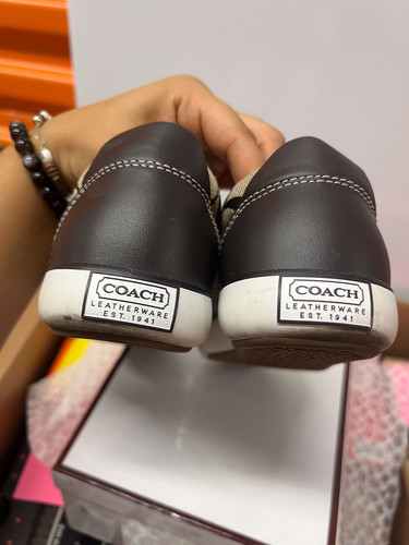 COACH Brown Barrett Womens Sneaker Size 6 4405.jpg
