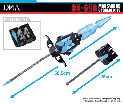DNA Design DK 69B Max Sword Upgrade Kit 02