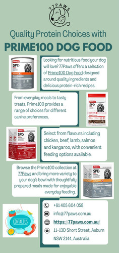 Quality Protein Choices with Prime100 Dog Food At 77Paws.jpg