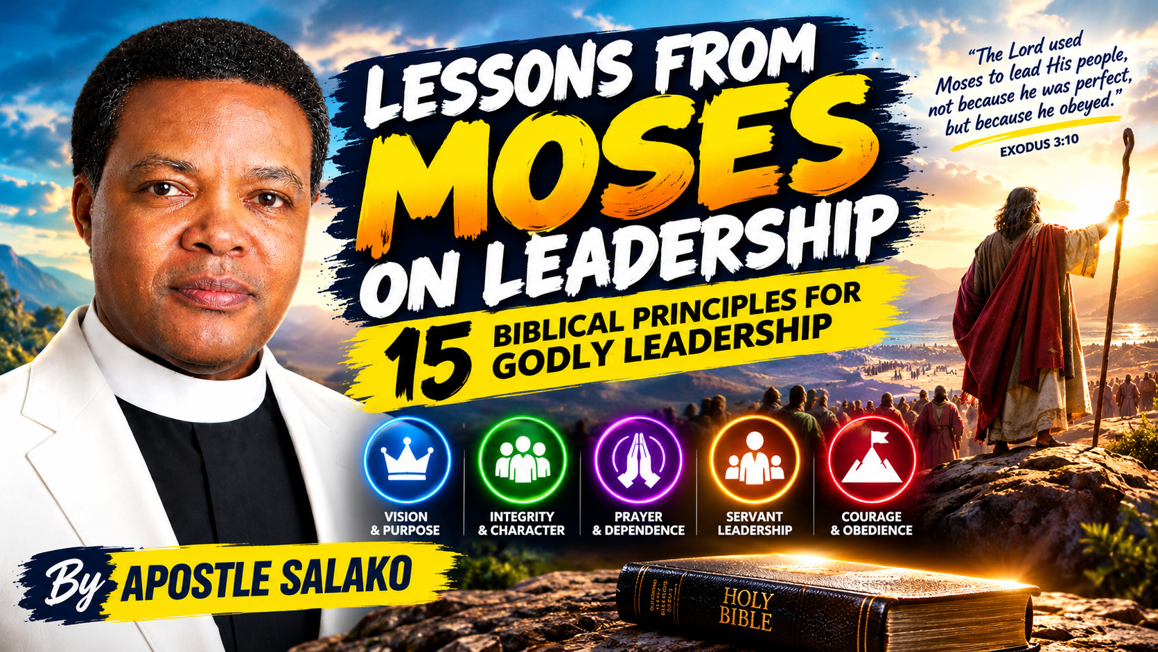 Lessons from Moses on Leadership: 15 Biblical Principles for Godly Leadership