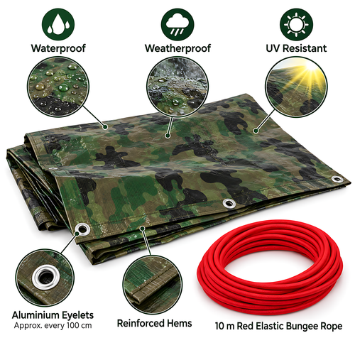 camo + 10m elastic red 02.2