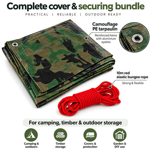 camo + 10m elastic red 06.2