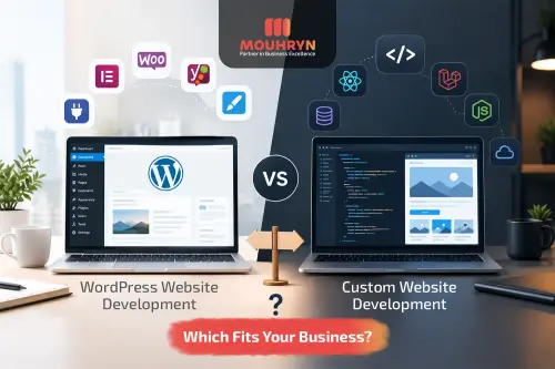 WordPress vs custom website development Dubai Abu Dhabi.webp