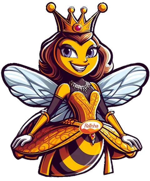 Mascote Abelha Rainha