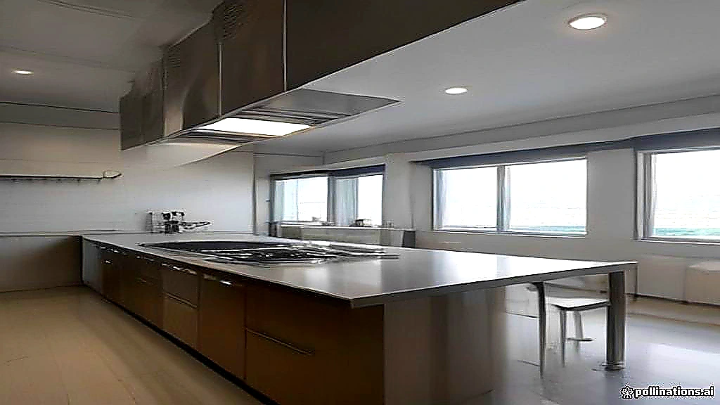 Bright colorful hero photo of a modern commercial kitchen with stainless equipment