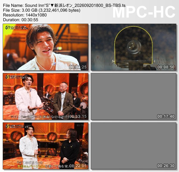 新浜レオン – サウンド・イン”S” (BS-TBS 2026.09.20) 新浜レオン – サウンド・イン”S” (BS-TBS 2026.09.20)