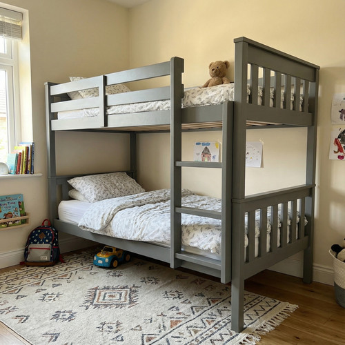 A Smart Sleeping Solution for Growing Families - Wooden double bunk bed.jpg