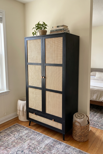 Wovena small wardrobe with drawers for clothes and daily layers.png