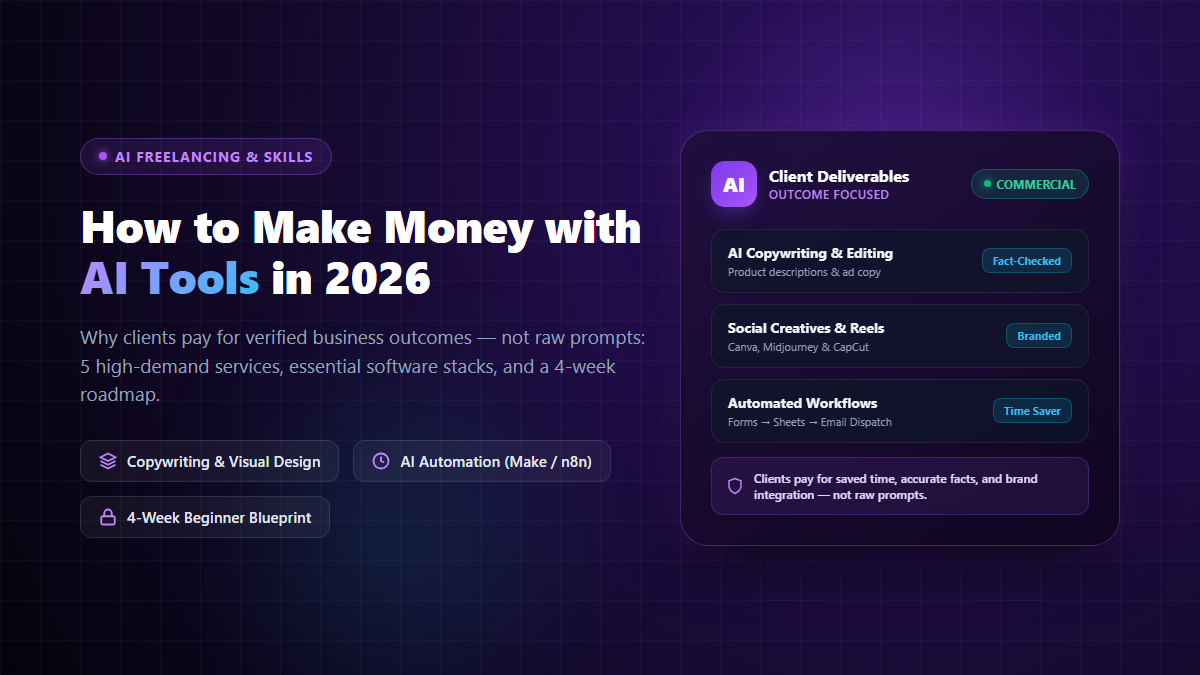 How to Make Money with AI Tools Services Roadmap and Pitfalls Guide
