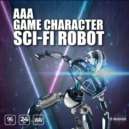 Epic Stock Media AAA Game Character Sci Fi Robot WAV-FLARE