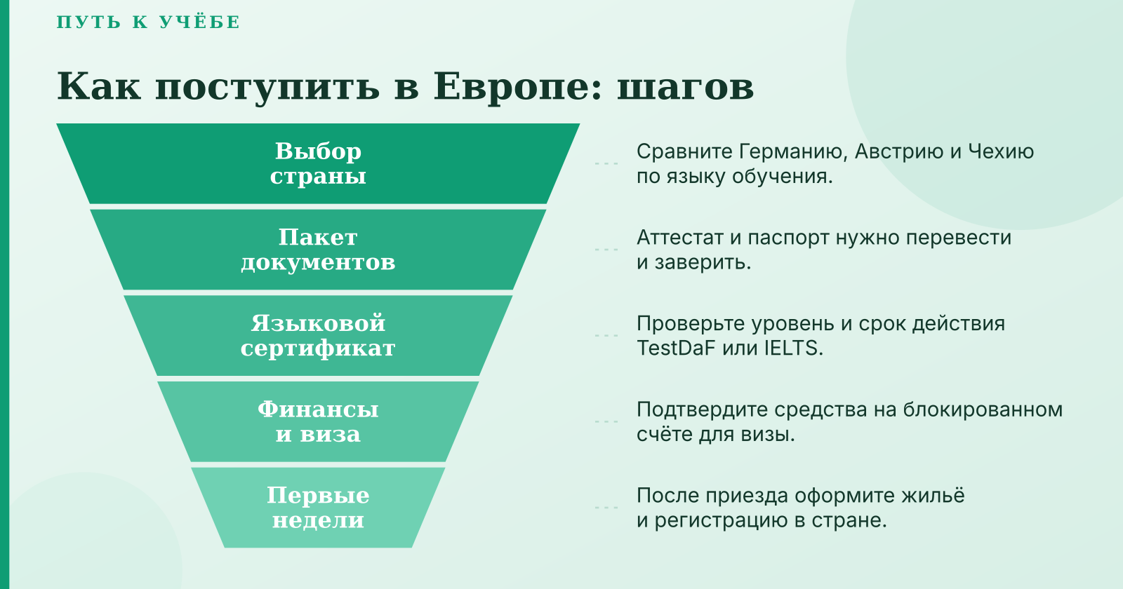 Доступное высшее образование в Европе: учёба в Австрии, Германии и Чехии