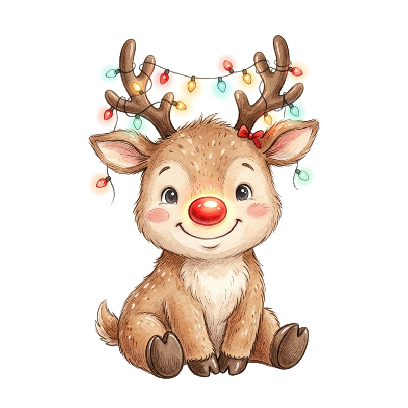 Little Rudolph & Fairy Lights
