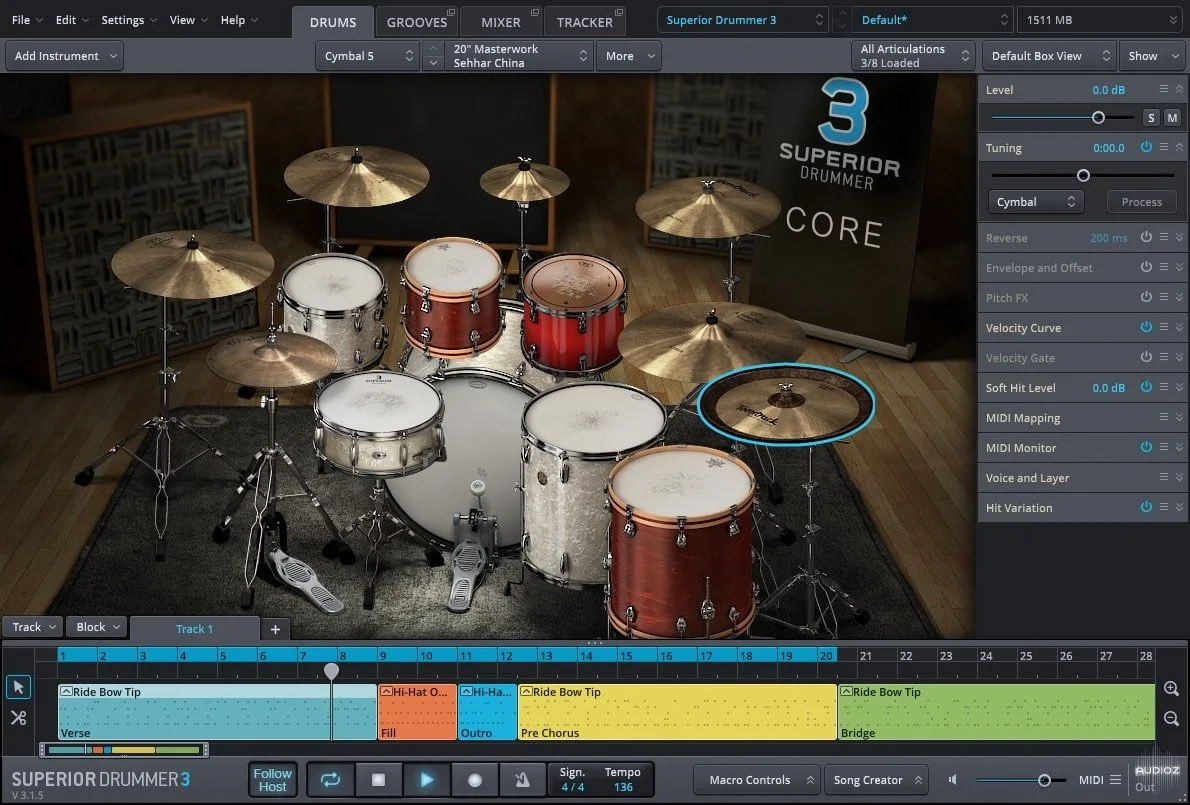 Toontrack Superior Drummer 3 Update v3.3.1 [U2B] macOS-TRAZOR