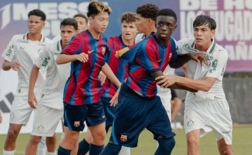 Bateu o Barcelona! Palmeiras estreia na Messi Cup com vitória sobre gigante