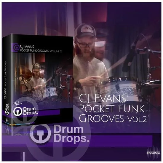 DrumDrops CJ Evans Pocket Funk Vol 2 Loops and Hits Pack WAV-DECiBEL