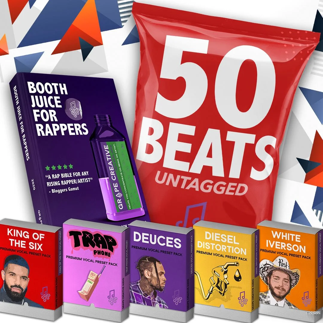Grape Creative Complete Rapper bundle - 50 Beats + 5 Vocal Presets + Handbook-FANTASTiC
