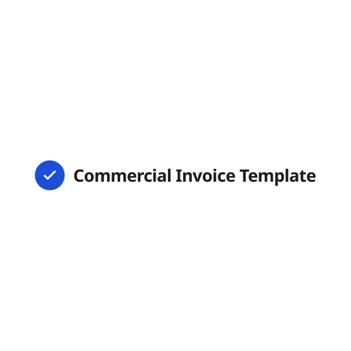 Commercial Invoice Template logo