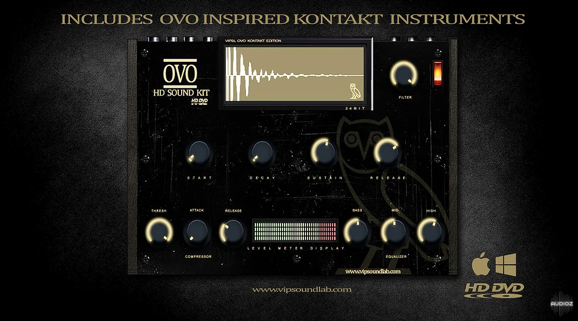 Vip Soundlab VIPSL OVO HD Drum Kit / Massive / Kontakt / Maschine