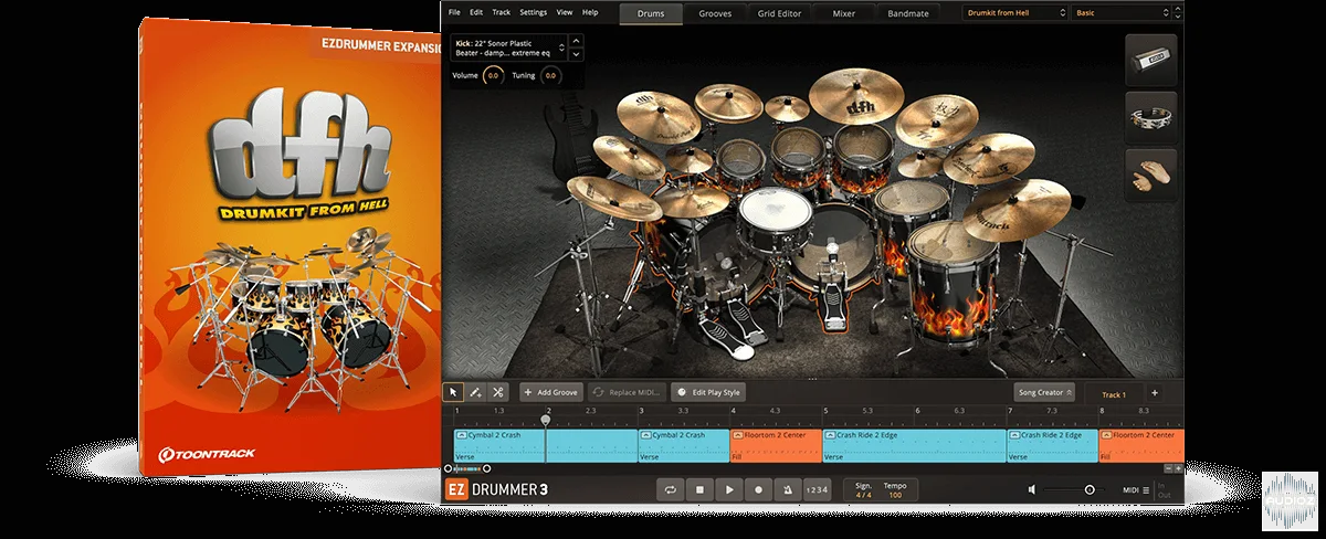 Toontrack Drumkit From Hell EZX 1.5.4 WiN MAC FULL