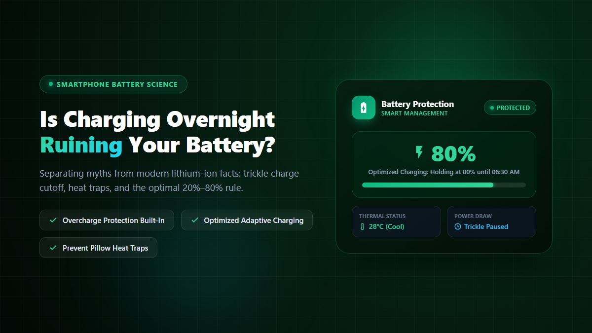 Smartphone Battery Charging Overnight Myths and Lithium-ion Health Guide