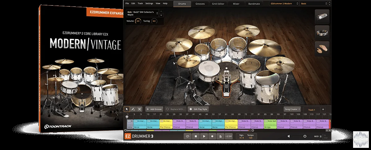 Toontrack EZdrummer 2 Core Library v1.2.1 WiN macOS (SOUNDBANK)