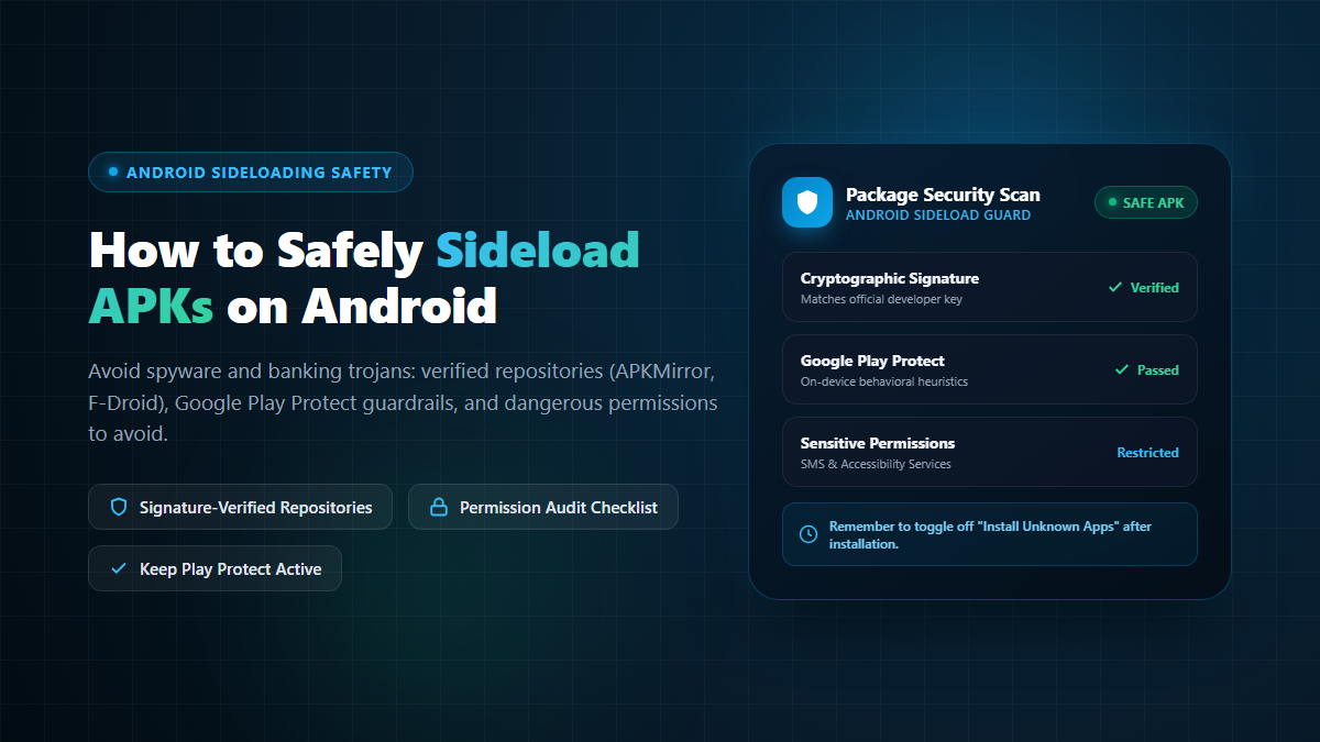 How to Safely Sideload APK Files on Android Security Guide