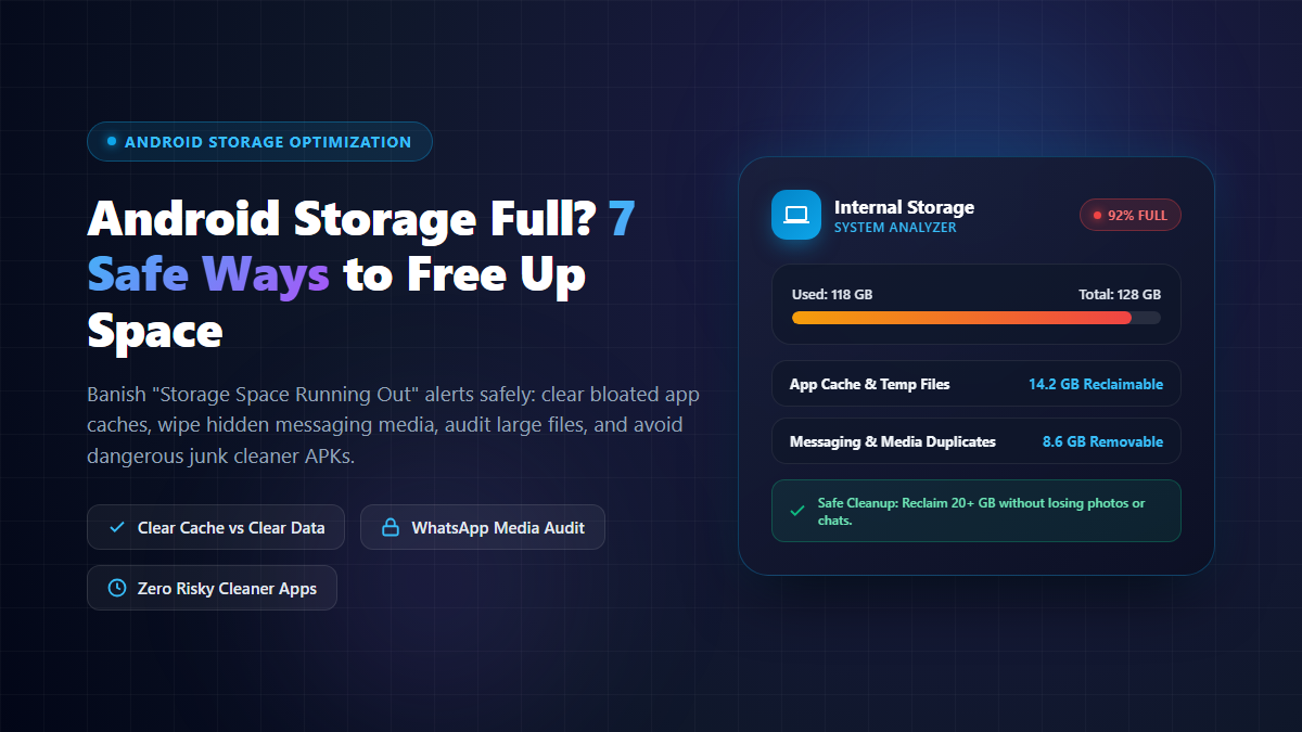 Android Phone Storage Full 7 Safe Ways to Free Up Space Guide