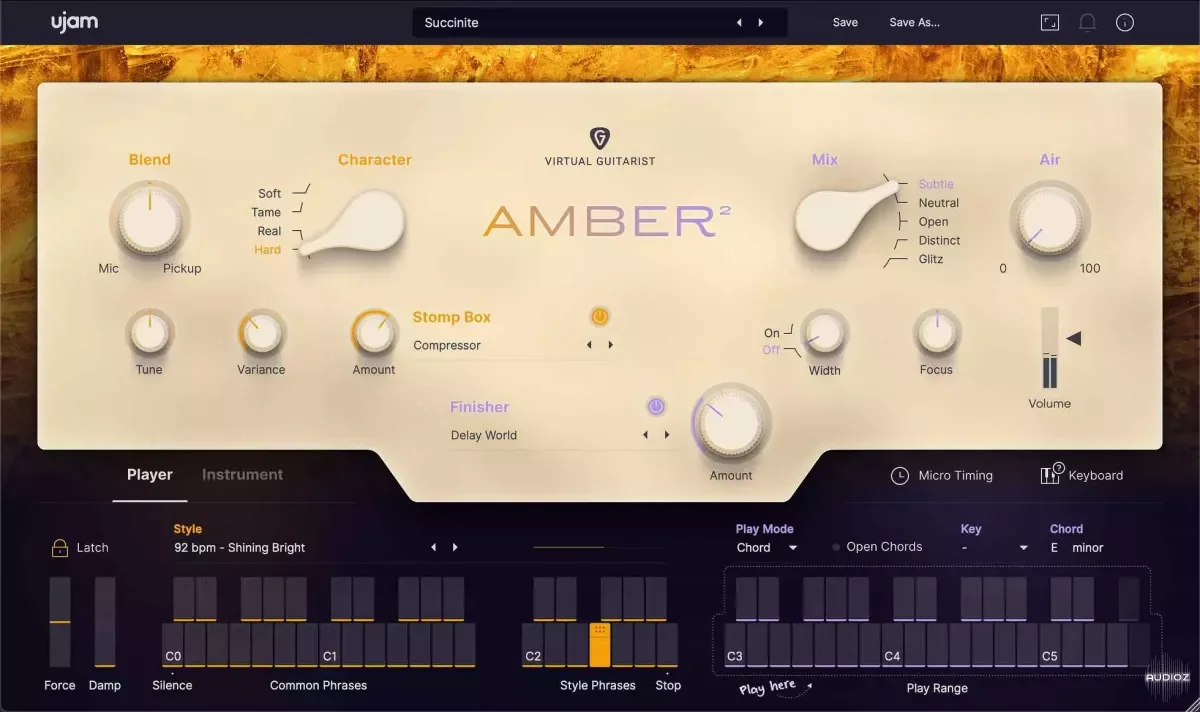 uJAM Virtual Guitarists AMBER2 v2.1.1 WiN macOS-V.R