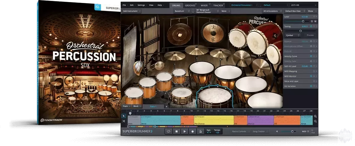 Toontrack Orchestral Percussion SDX Library Update v1.0.2 (SOUNDBANK)