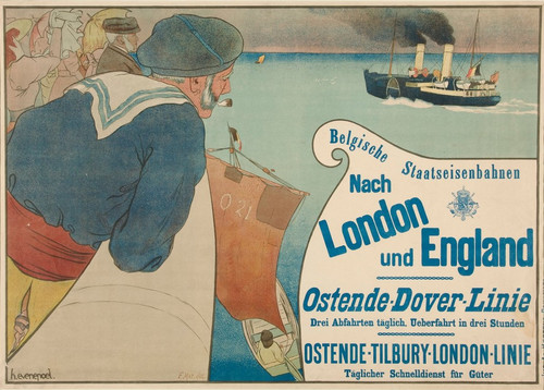 Affiche 1 (Chemins de fer de l'État belge à Londres et en Angleterrede Henri Evenepoel 1897).1