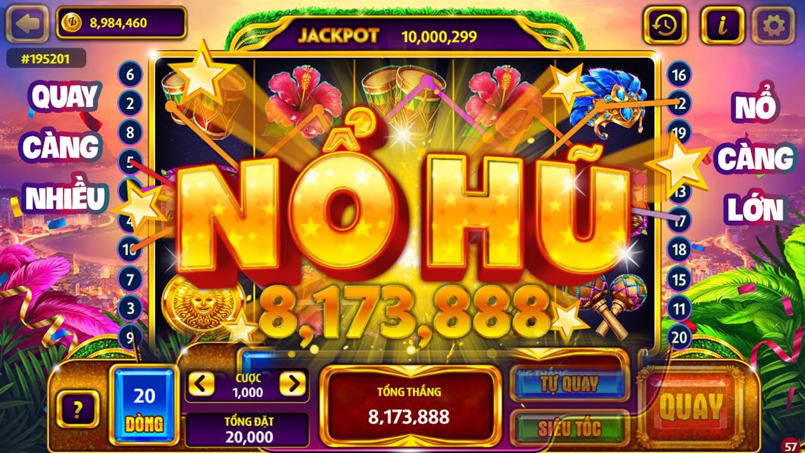 Nổ hũ - Bảng thông số kỹ thuật và đánh giá chất lượng dịch vụ
