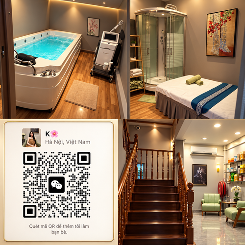 Warm Spa Interiors and WeChat QR Contact Panel.2