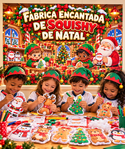 Fábrica Encantada de Squishies de Natal.2