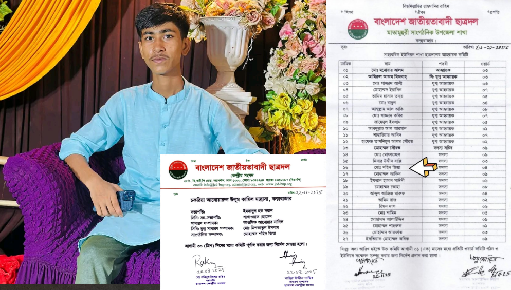 চকরিয়ায় ছাত্ররাজনীতি ছাড়লেন শহিদ জিয়া, অডিও বার্তায় স্বেচ্ছায় বিদায়ের ঘোষণা