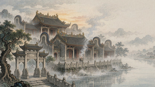 广东德庆悦城龙母祖庙全景