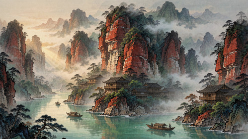 湖北长阳清江武落钟离山