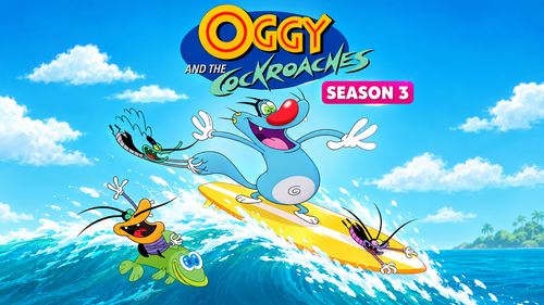 Atoz Cartoons Premium Oggy and the Cockroaches Season 3.png