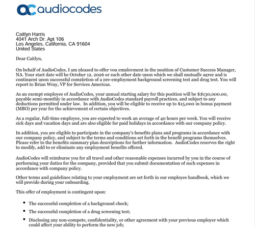 Caitlyn Harris 91826 AudioCodes OfferLetter RAW.png